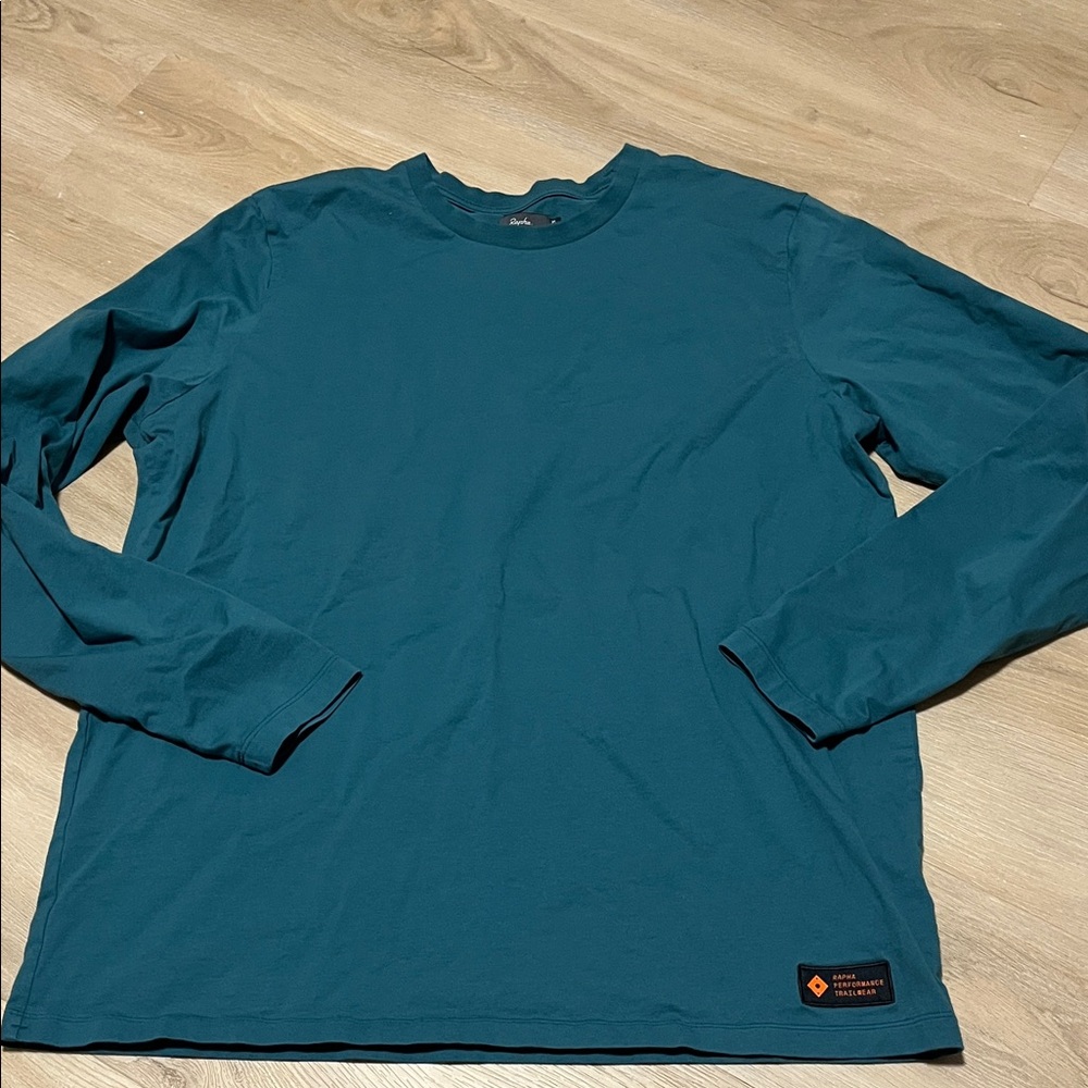 Rapha Men's Teal Trail Long Sleeve T-Shirt XL